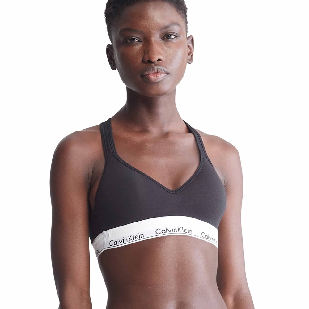 NWT‎ Calvin Klein Women’s Modern Cotton Lightly Lined Wireless Bralette – XL